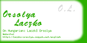 orsolya laczko business card